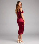 Selena Satin Cold Shoulder Corset Formal Dress